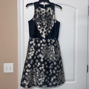 Theia Cocktail metallic dress